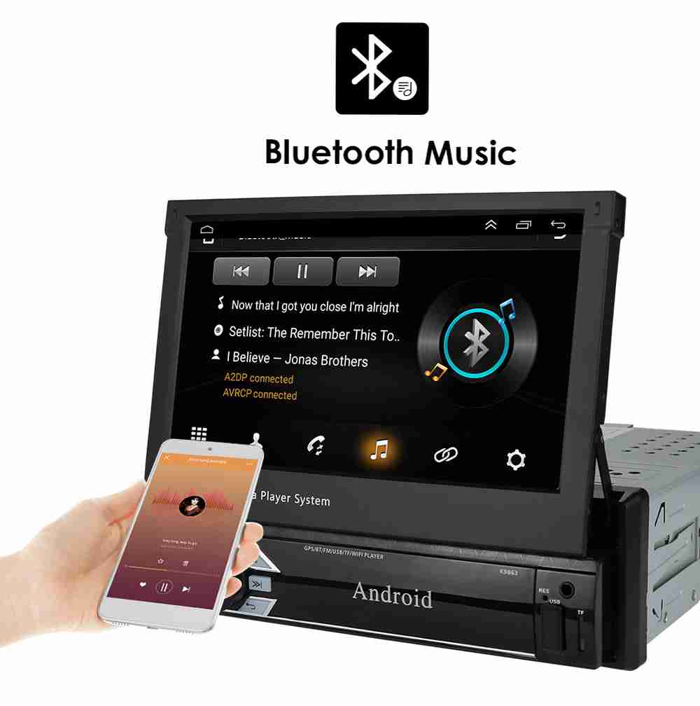 Car indash player 1 din 7inch android system