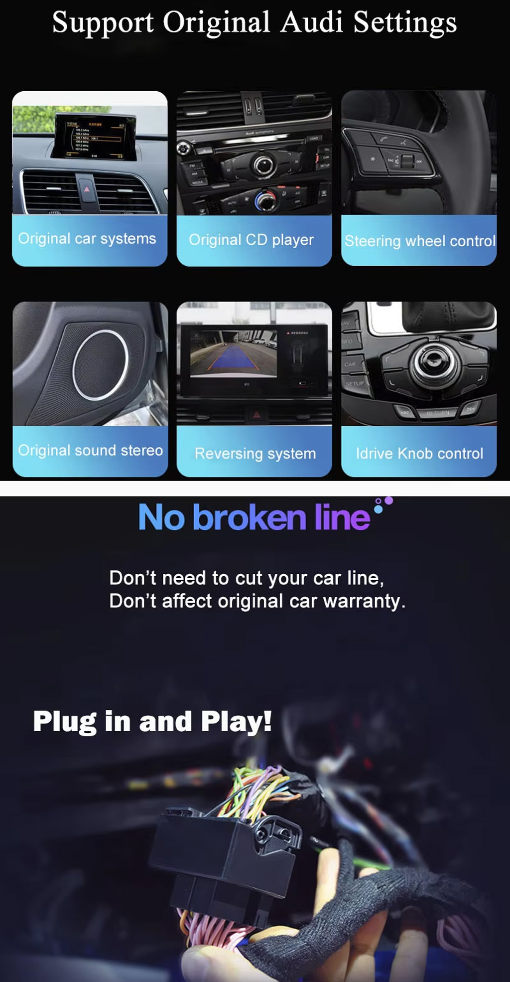 Audi A6L 2012-2018 Android-spelare